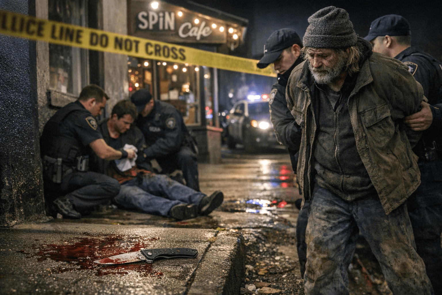 Stabbing Outside SPiN Cafe, Homeless Man Arrested on Assault Charge