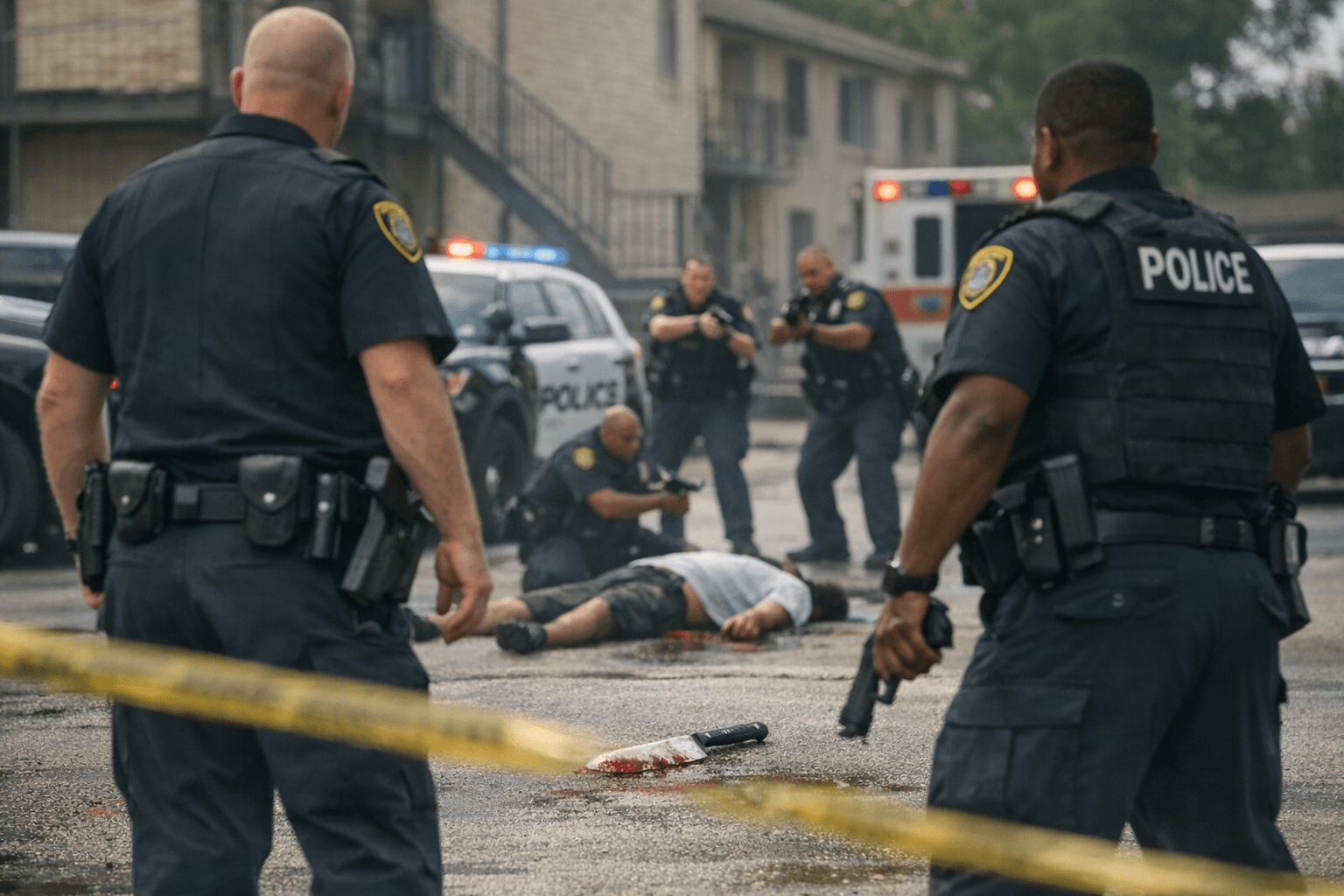 Armed Man Killed by HPD Officers After Charging Them With Butcher Knife