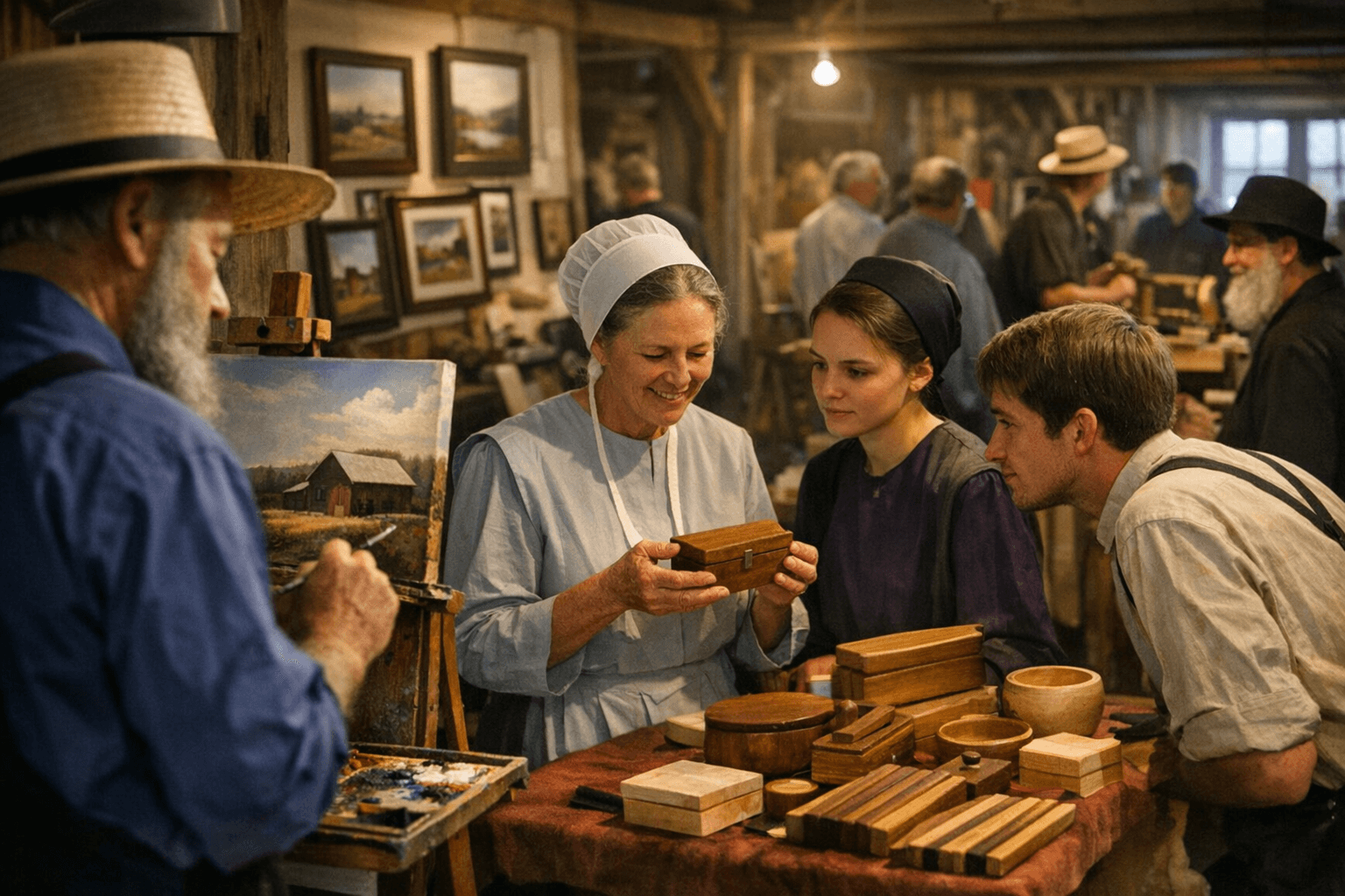 Amish and Mennonite Artists Draw Regional Crowds to Heritage Center Event