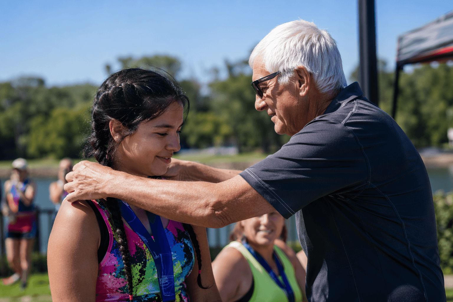 Lawrence schools celebrate inclusion at Pat Grzenda Adaptive Triathlon