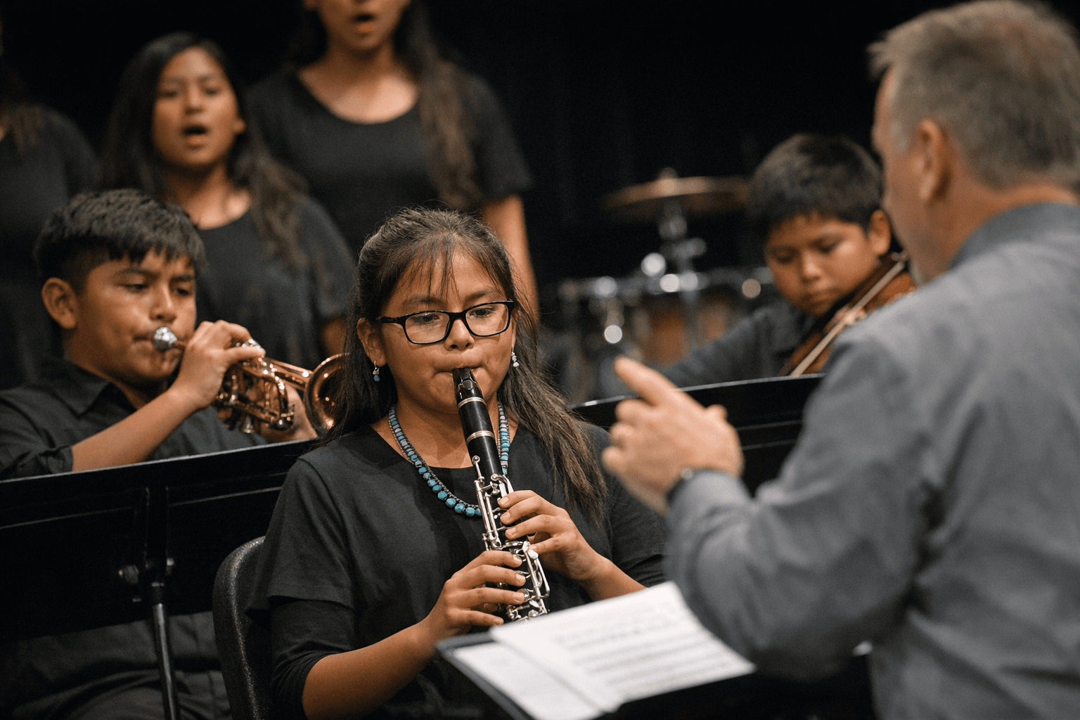 Chinle Junior High Students Perform at Payson Music Festival