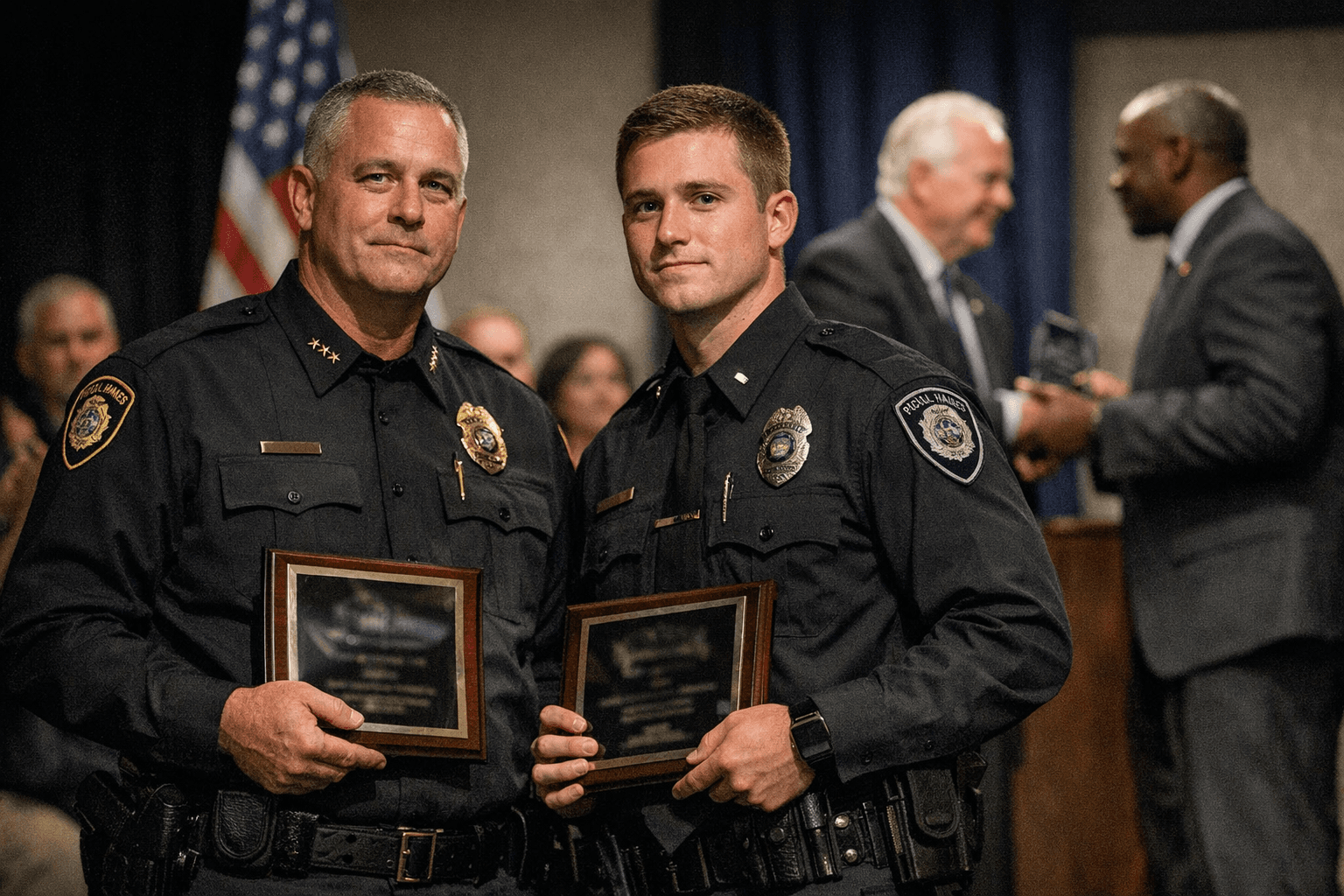Father and son Jacksonville officers save life, receive community honor