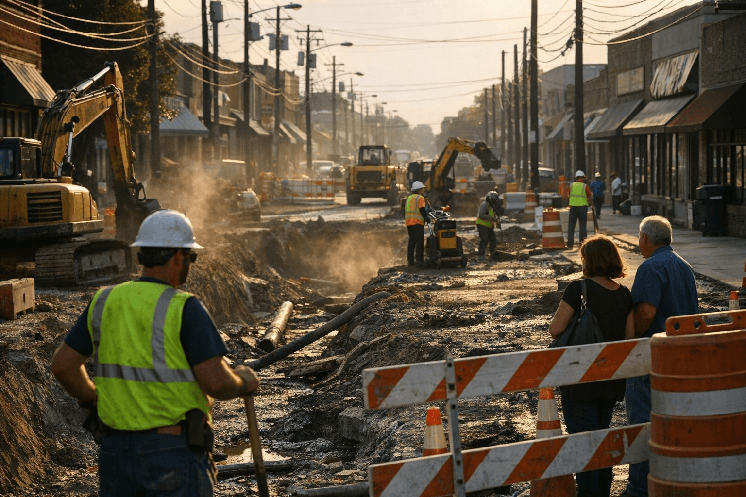 High Point Closes South Main Block for Yearlong Reconstruction Project