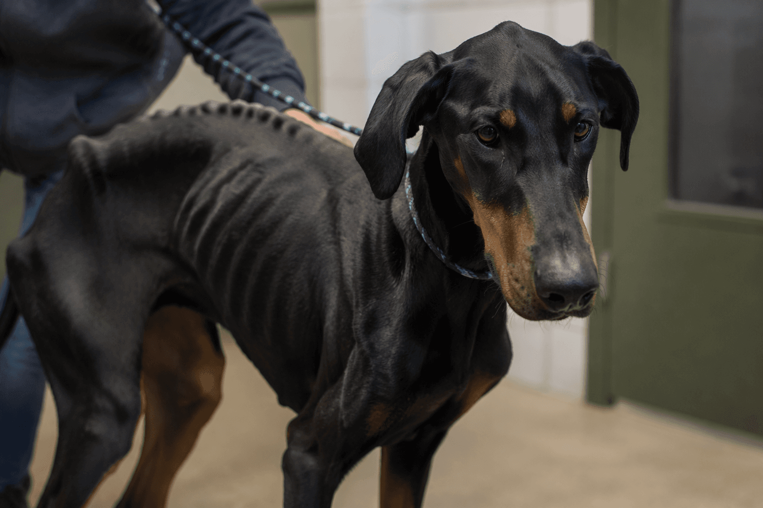 Emaciated Doberman Grace fuels Buena Vista County animal abuse probe