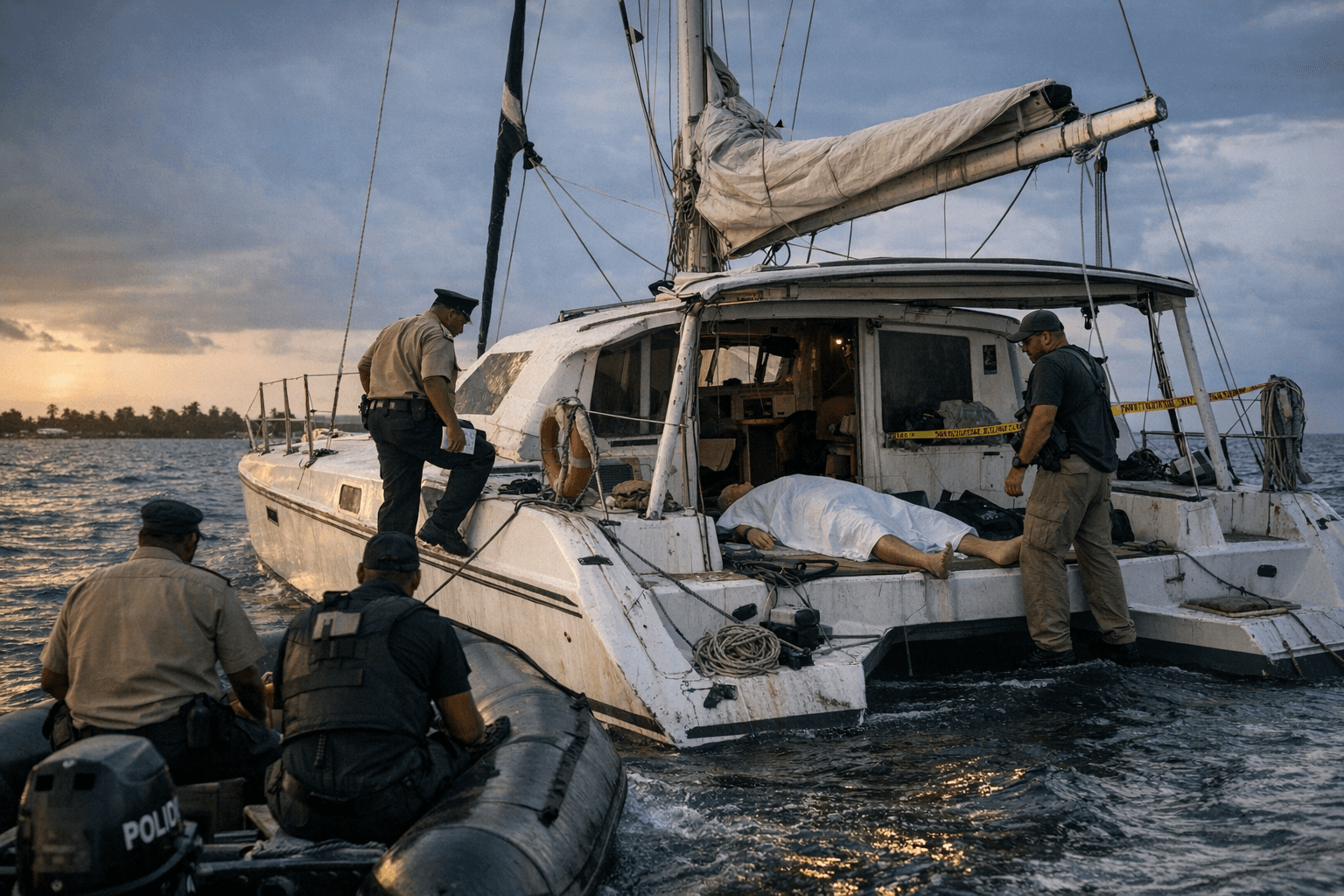Belize Police Investigate Canadian Man Found Dead on Drifting Catamaran