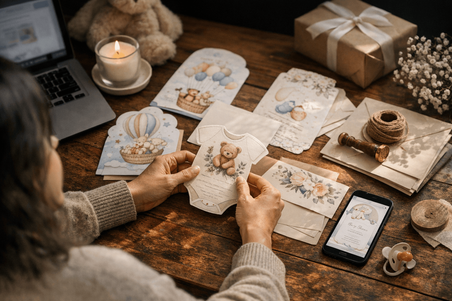 Cute baby shower invitations from Canva, Paperless Post, Minted, Evite