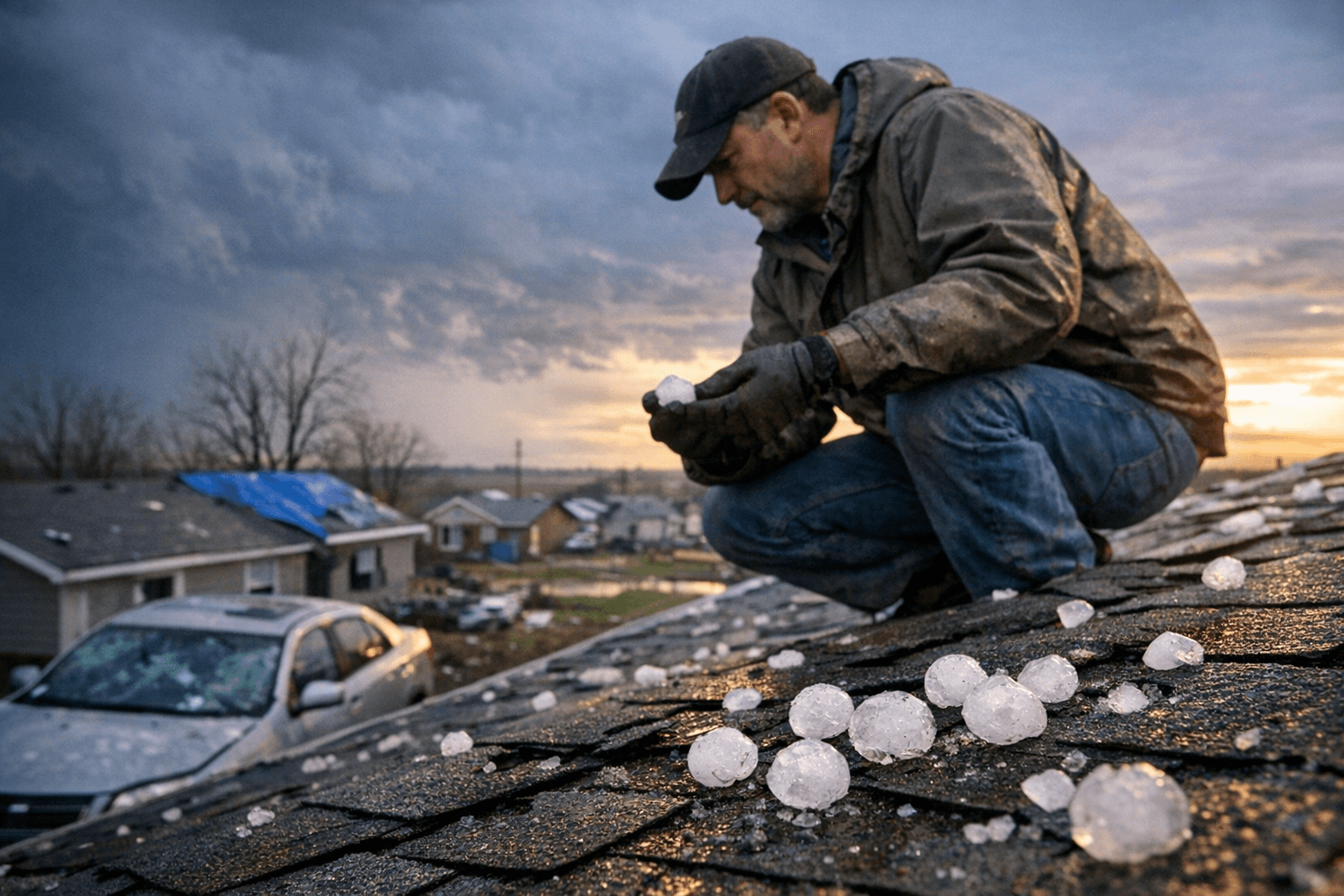 HailTrace Maps Show 84 Marks Properties Saw 1.0-inch Hail March 6