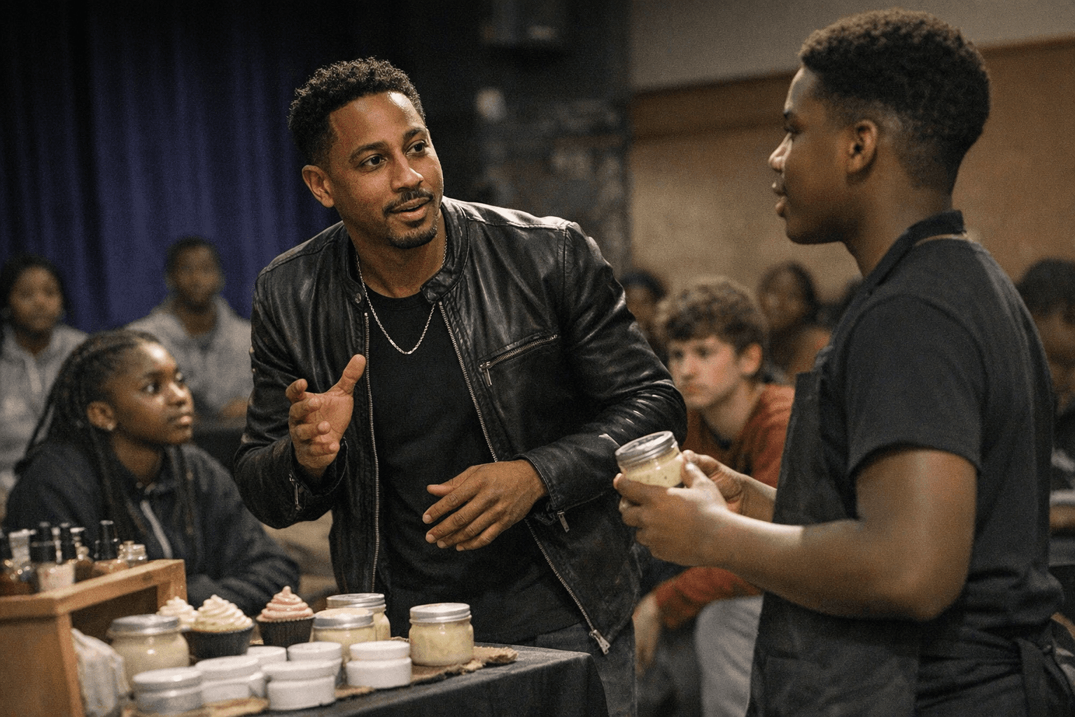 Actor Brandon T. Jackson Visits Schools, Inspires Student Entrepreneurship