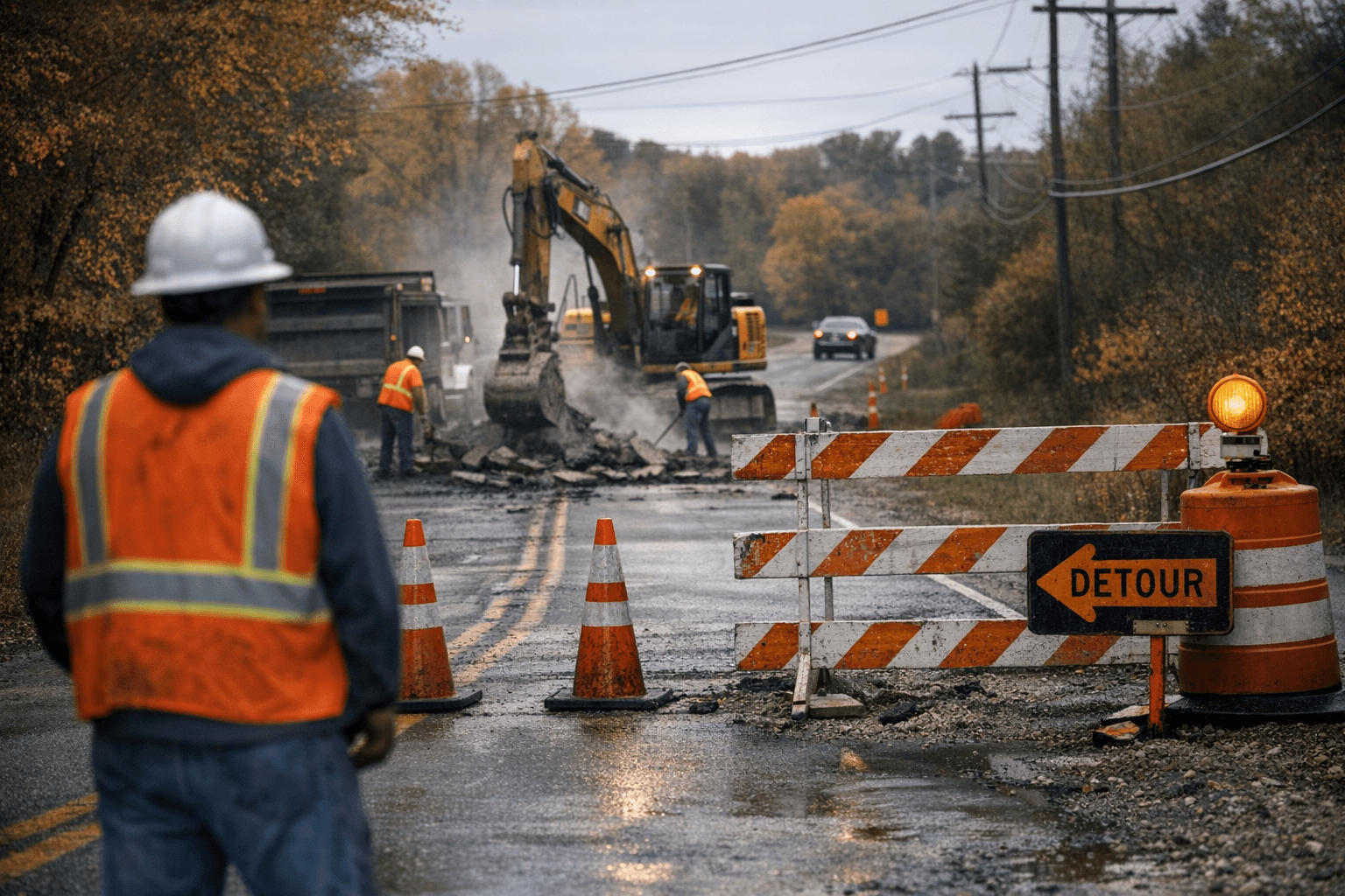 Bunker Hill Road Closed Wednesday for Repairs, Expect Detours