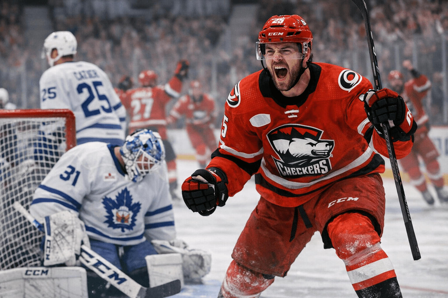 Checkers Rally Past Marlies 3-2, Carrick Seals Late Road Win