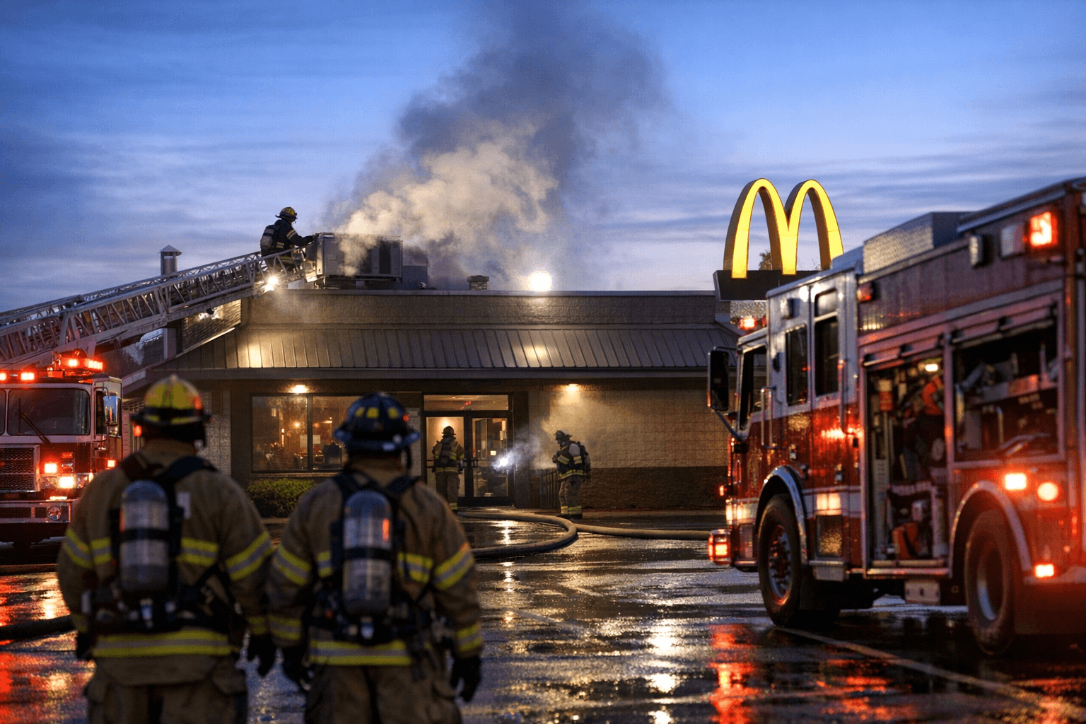 Early-Morning Smoke Call at McDonald’s Draws Local Fire Response, No Damage