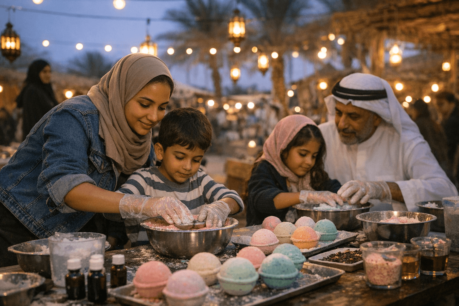 Bath Bomb Making Workshop Joins Family Craft Lineup at Ramadan Bazaar