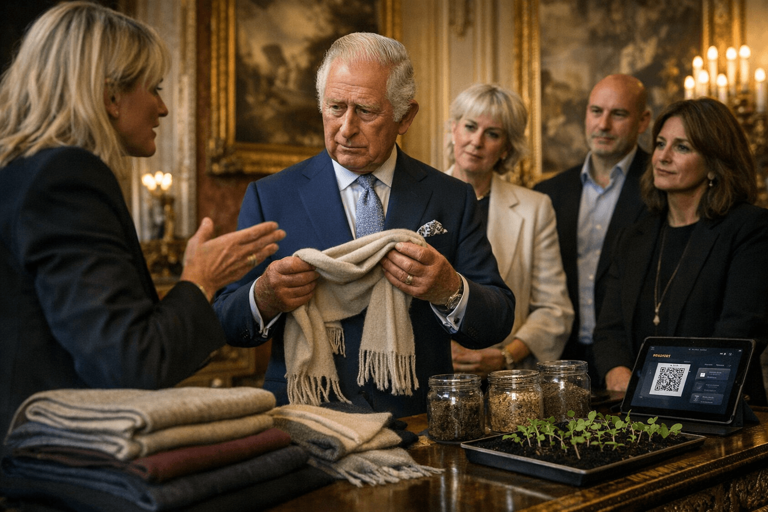 Fashion Leaders Brief King Charles on Circular Fashion Progress at Buckingham Palace