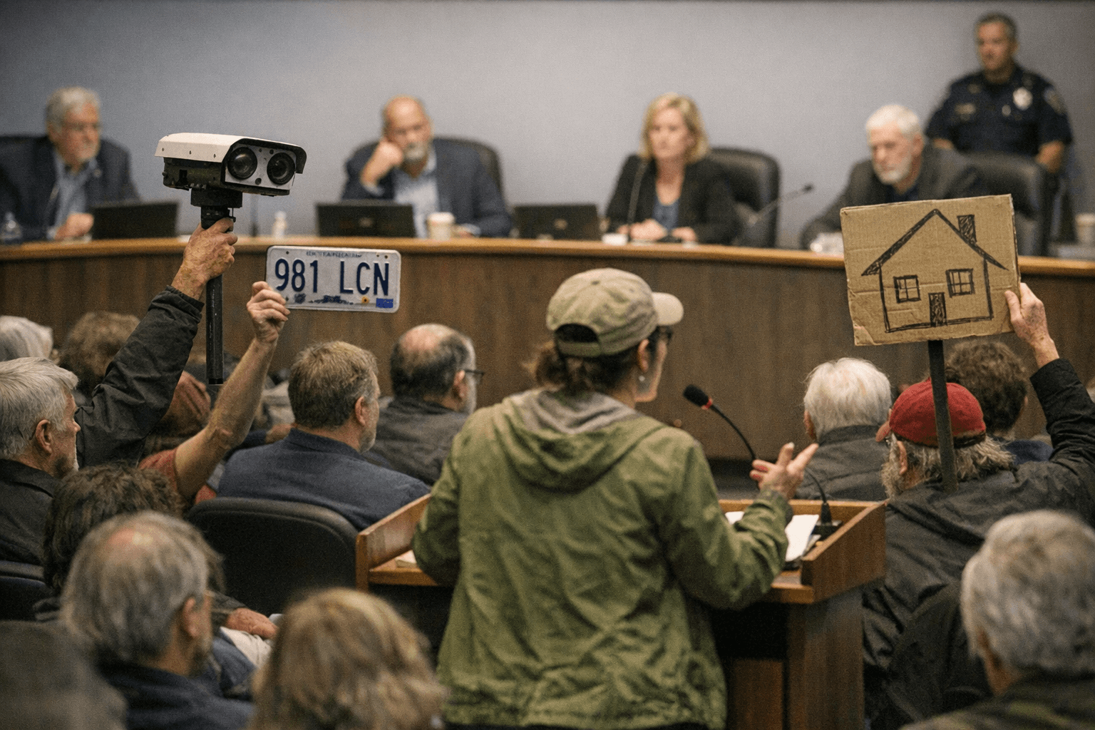 Eugene council hears large public outcry over surveillance, housing funding