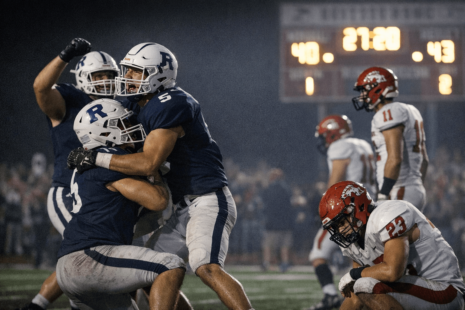 Roncalli Edges New Palestine 43-40 in Defensive Thriller Friday Night