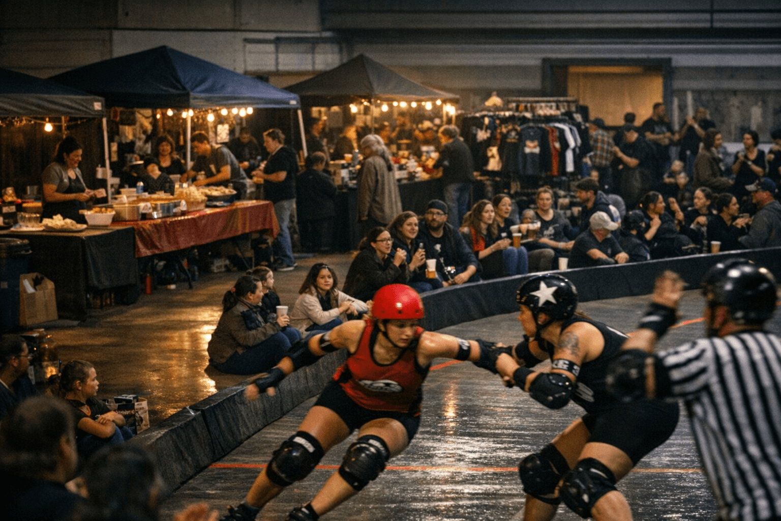Local Roller Derby Draws Community Support, Boosts Small Vendors