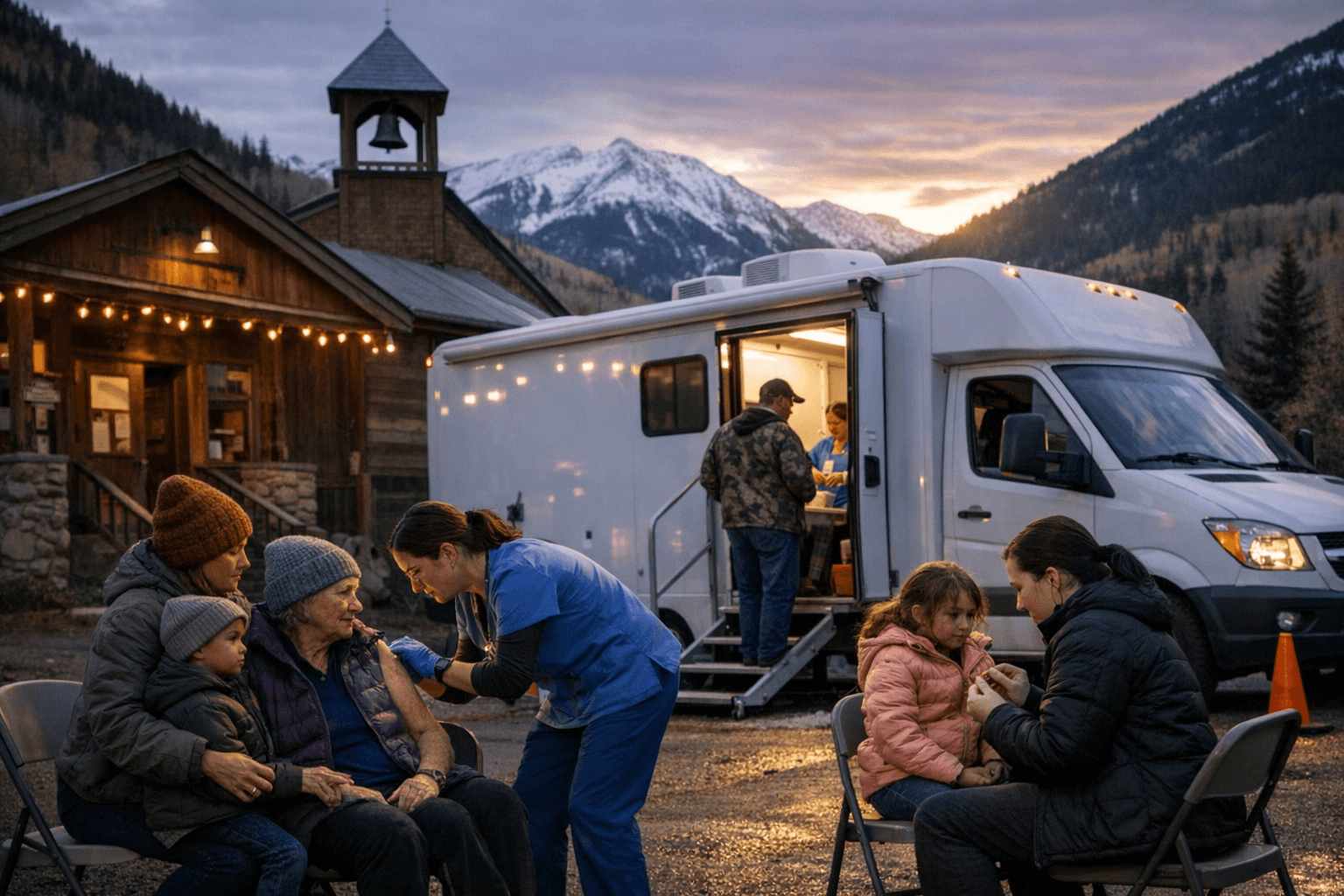 CDPHE Mobile Clinic Brings Vaccinations to Rico Residents