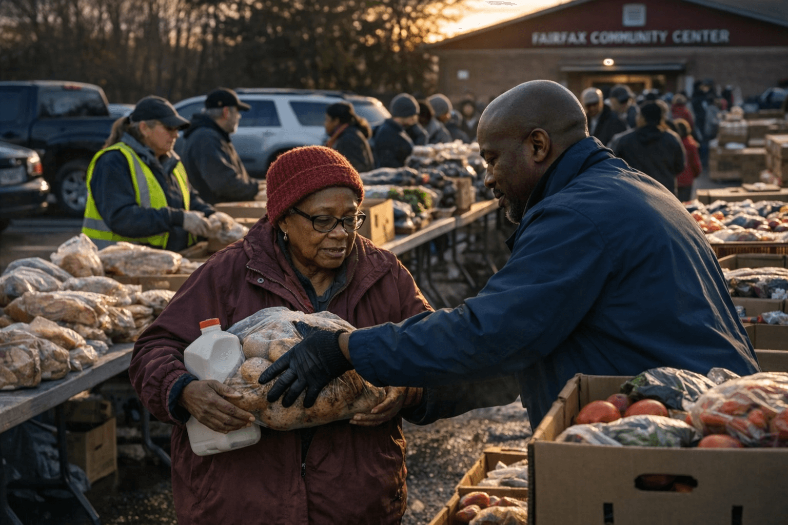 Fairfax Food Distribution Helps 250 Families, Relieves Local Strain