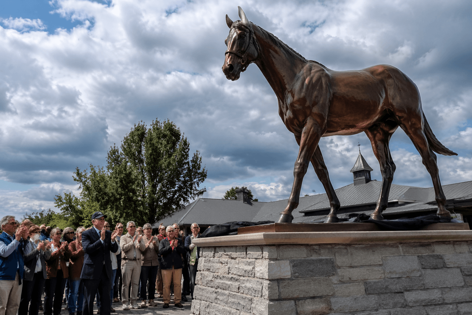 Kentucky Horse Park unveils Funny Cide statue, honoring beloved Derby champion