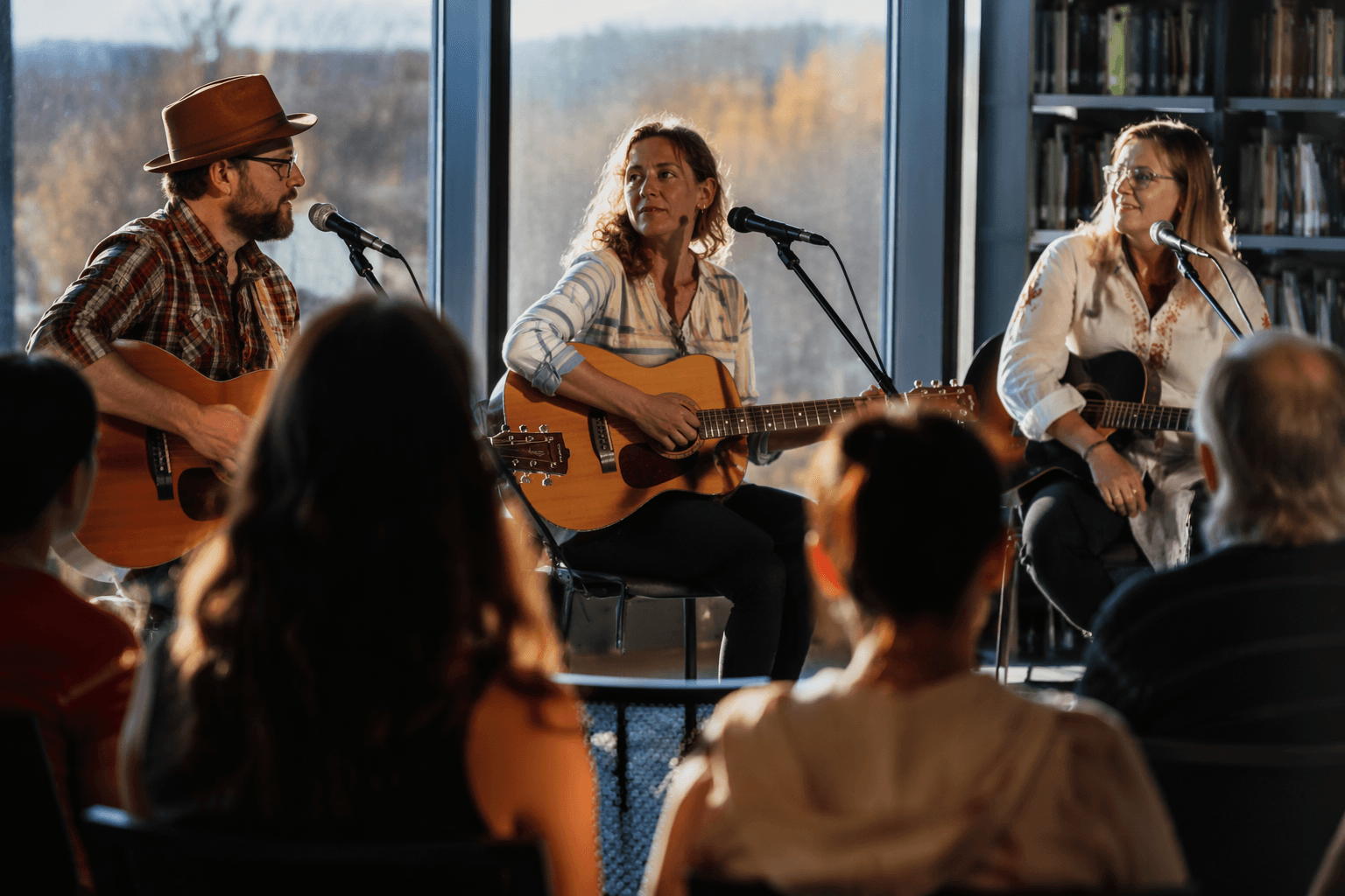 Songwriters circle returns to Lawrence Public Library with local artists