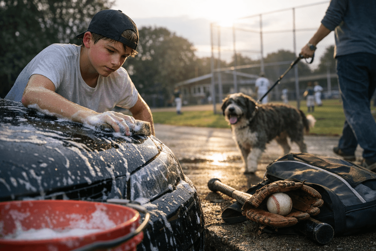 Den Haag Talent Nathan, 13, Does Odd Jobs to Fund Baseball Dream
