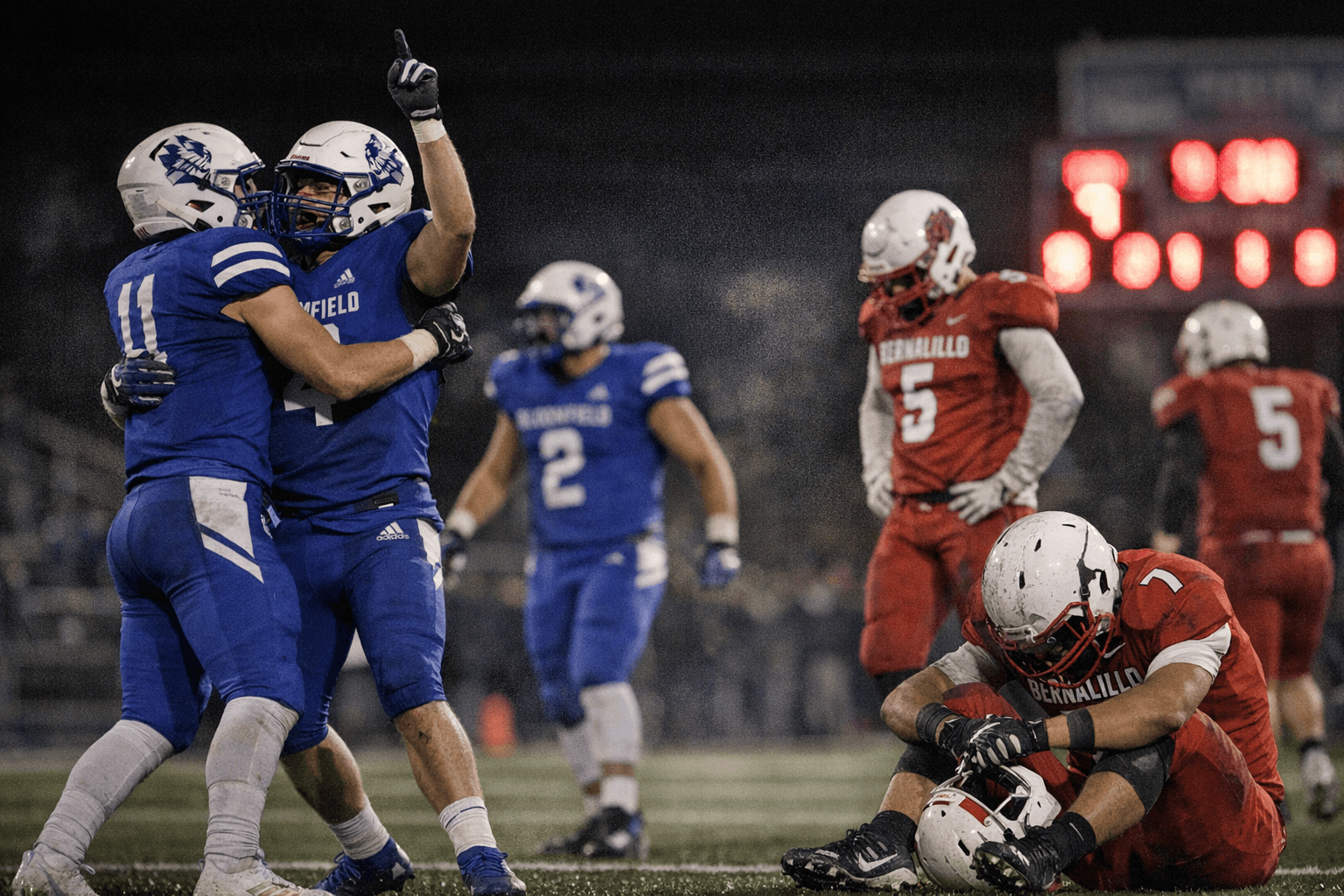 Bloomfield Shuts Out Bernalillo 49, Advances to Semifinals