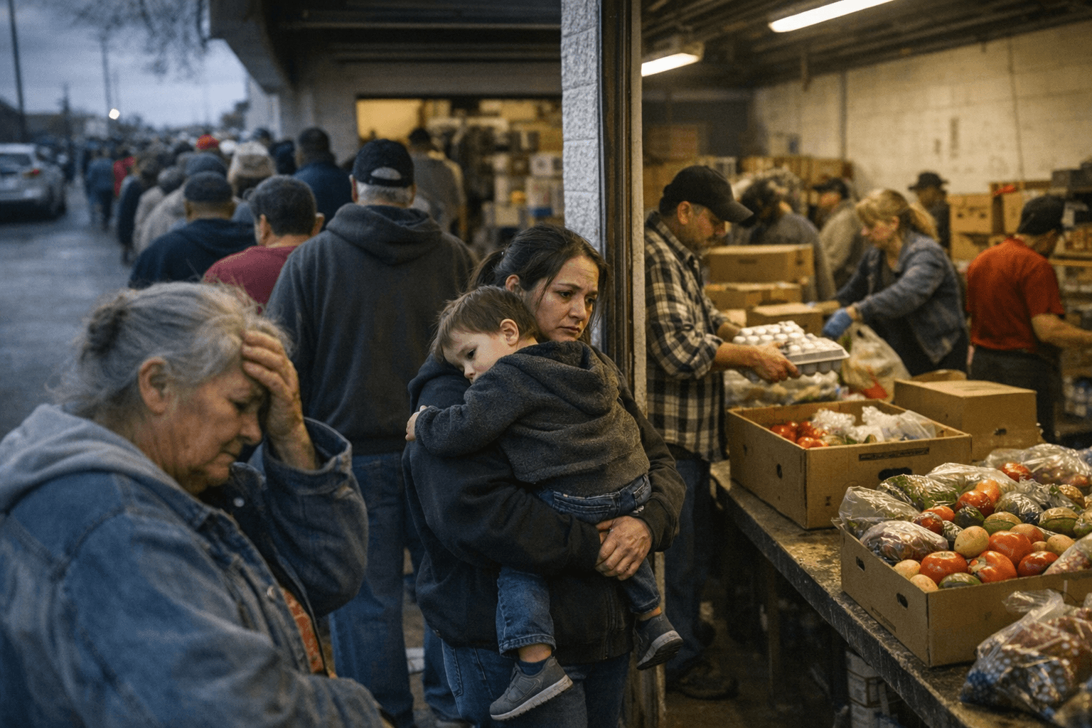 Sharp Increase in Food Bank Use After SNAP Benefit Reductions