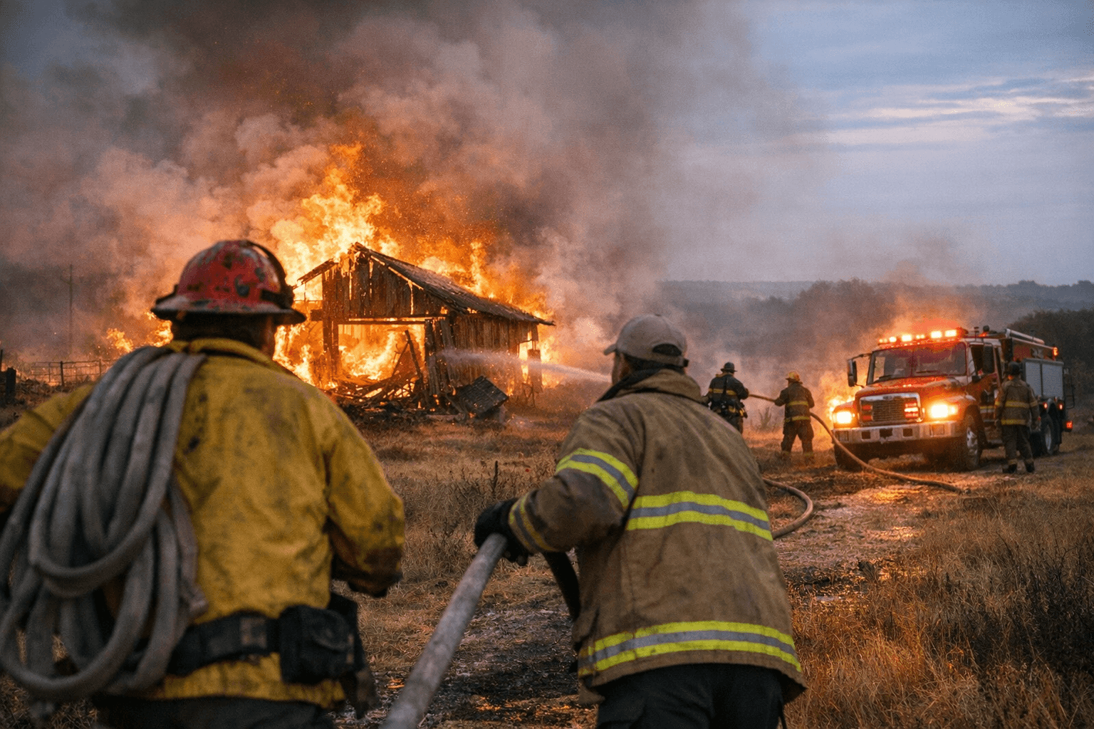 Suspected Arson Sparks Multiple Rural Fires, Volunteers Responding