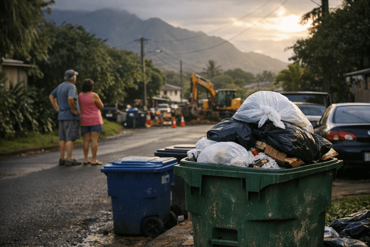 Kauai County Delays Residential Trash Pickup in Wailua Houselots