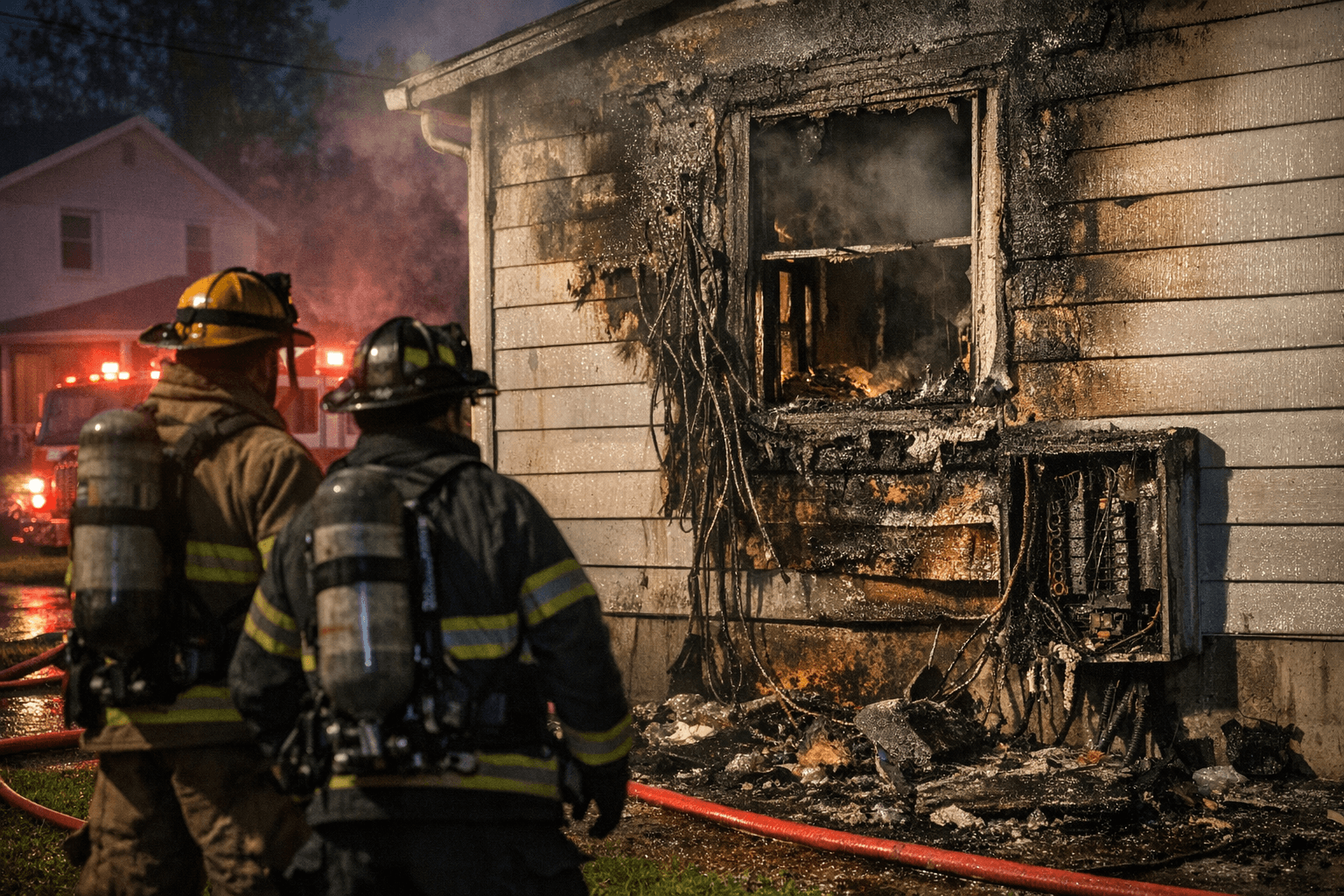 Electrical Fire Causes $30,000 Damage in Burlington Home