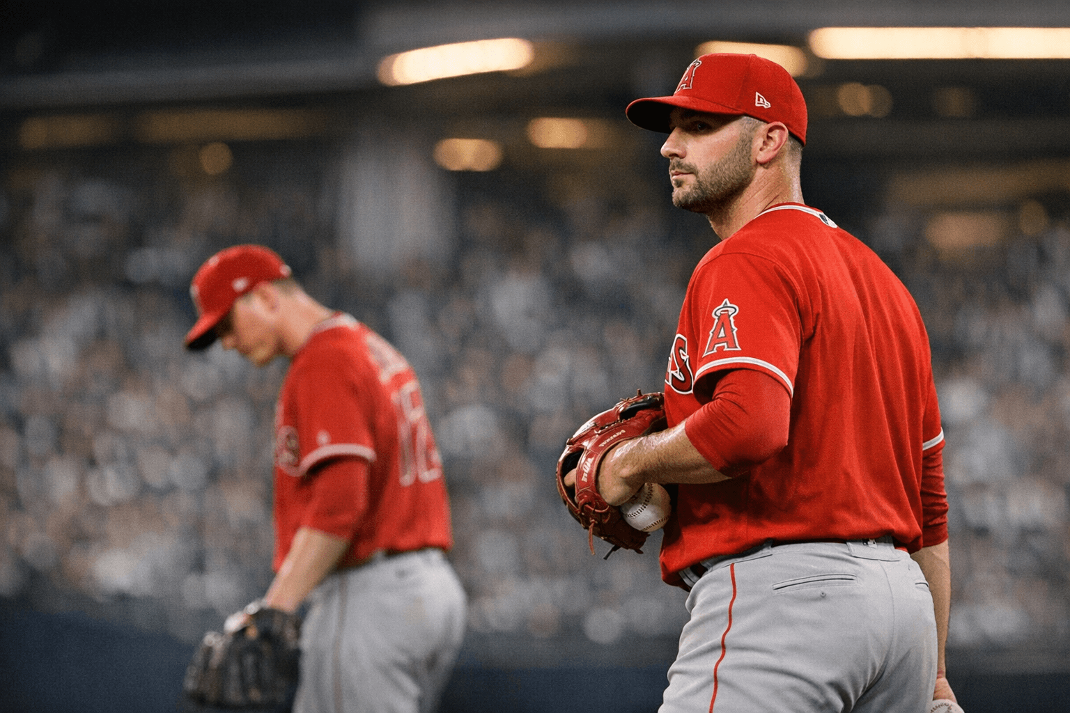 Angels recall Sam Aldegheri, option Mitch Farris in bullpen shuffle