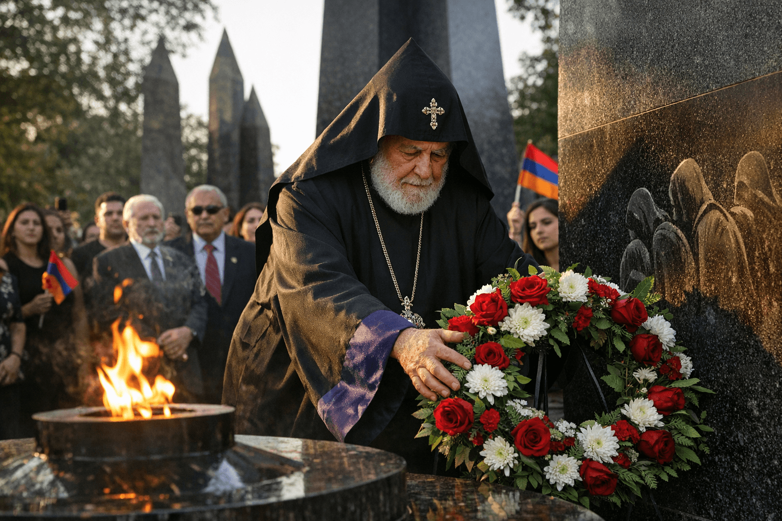 Armenian Catholicos Aram I Visits Fresno State, Genocide Remembrance