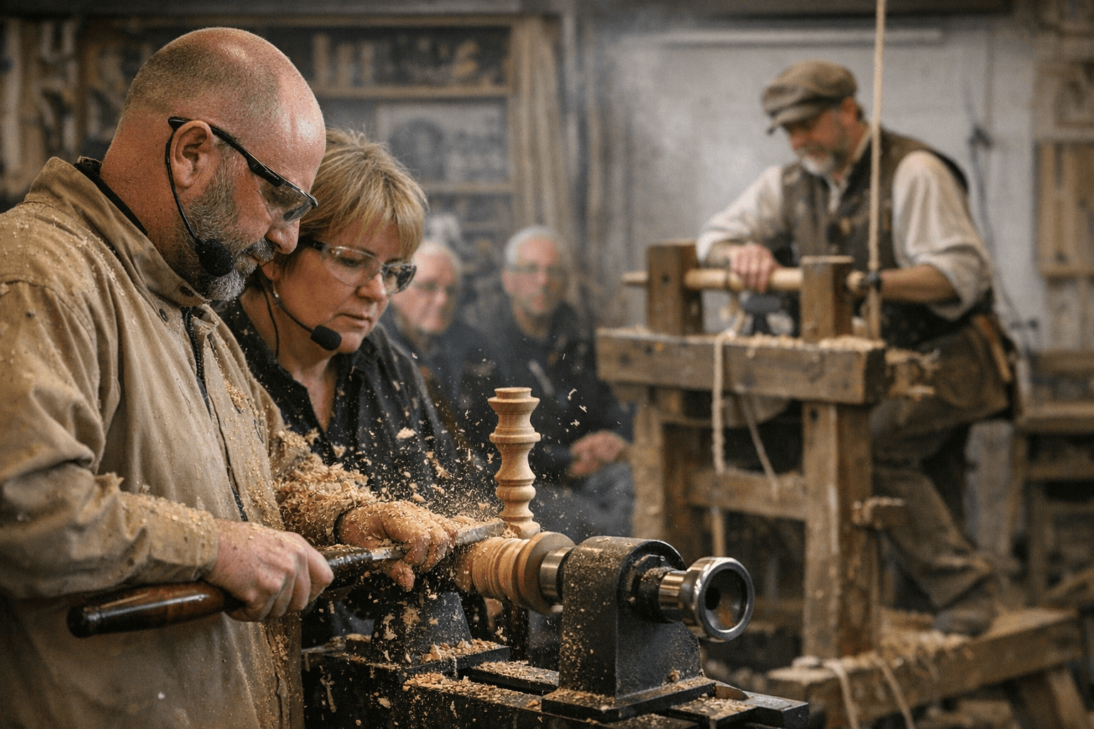 Blended Monkey Studio Visits Garden of England Woodturners for Multi-Format Turning Day