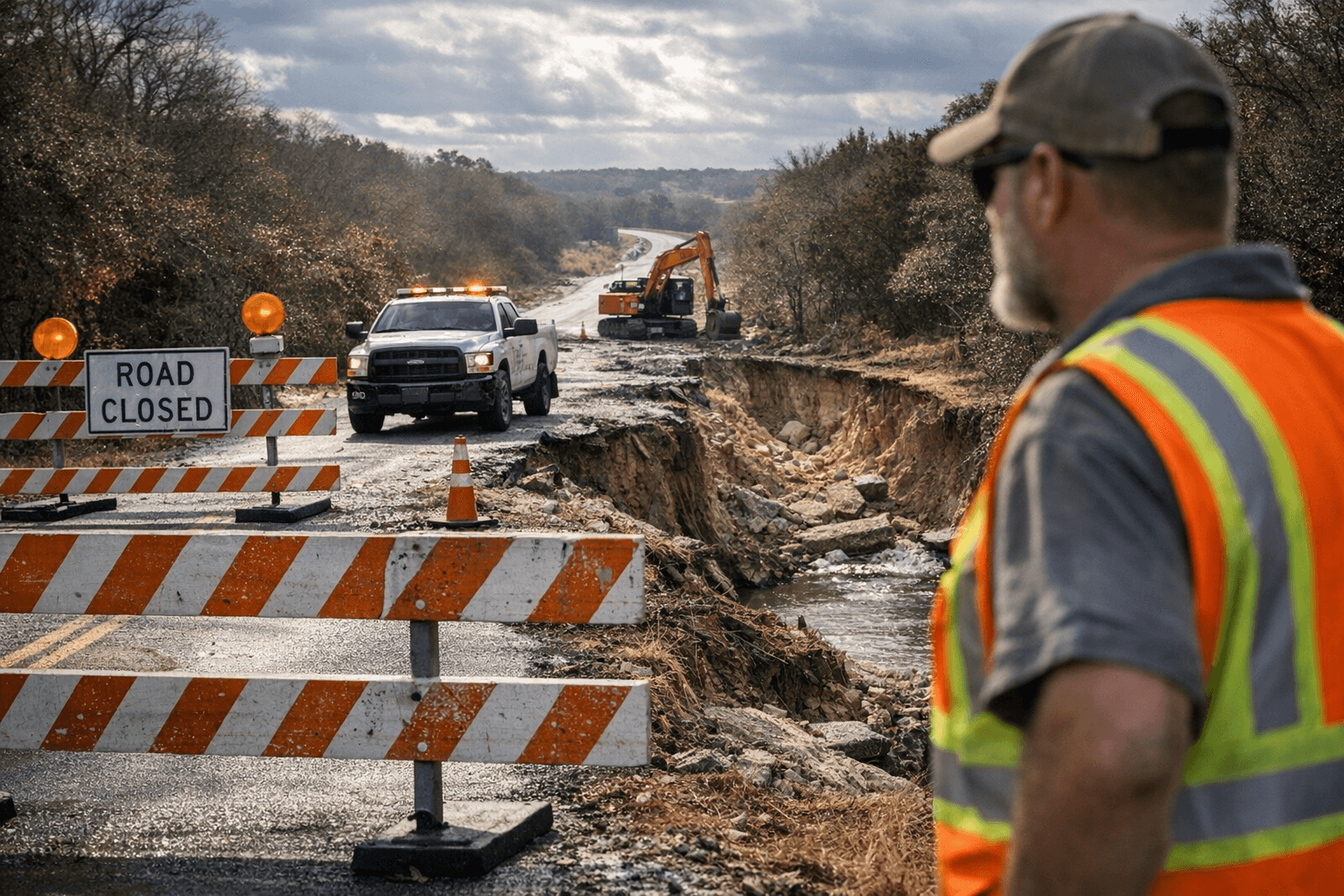Coryell County Closes 1.2-Mile Section of CR 267 South of CR 274