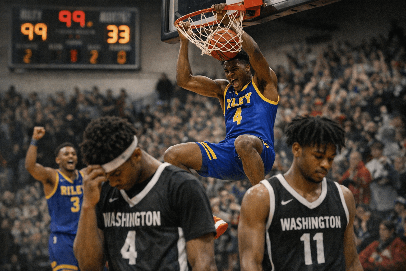 South Bend Riley Paces to 99-33 Rout, Drops Washington to 0-12