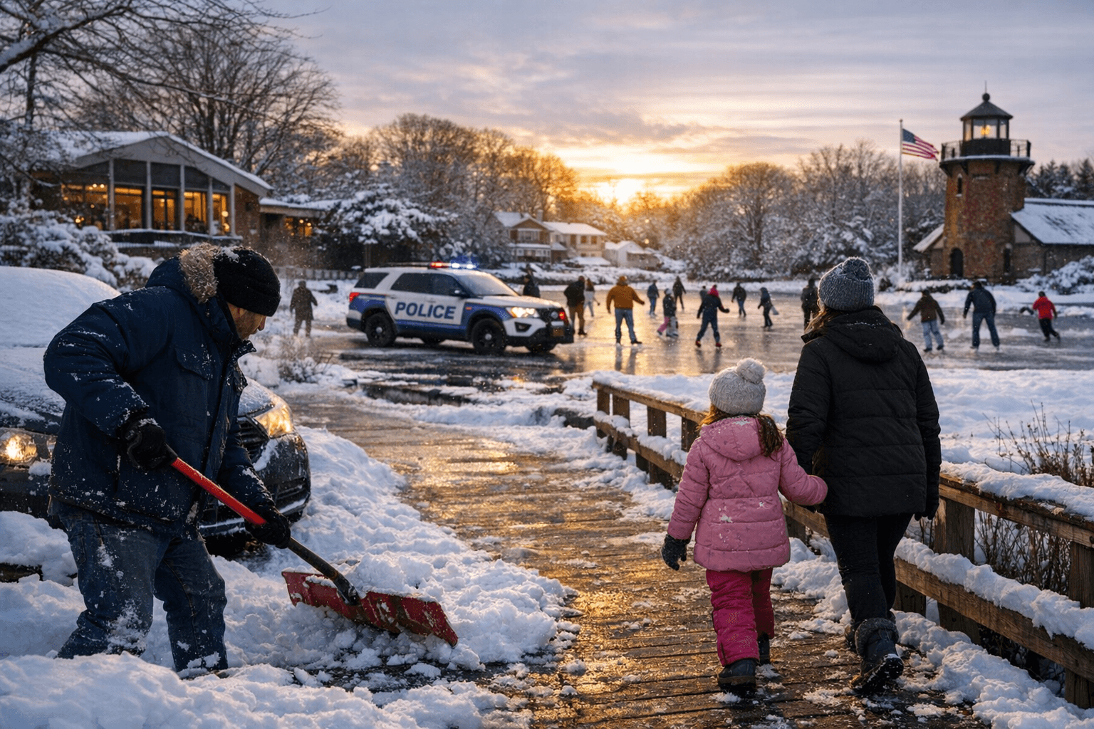 Winter in Suffolk County, practical activities and civic resources