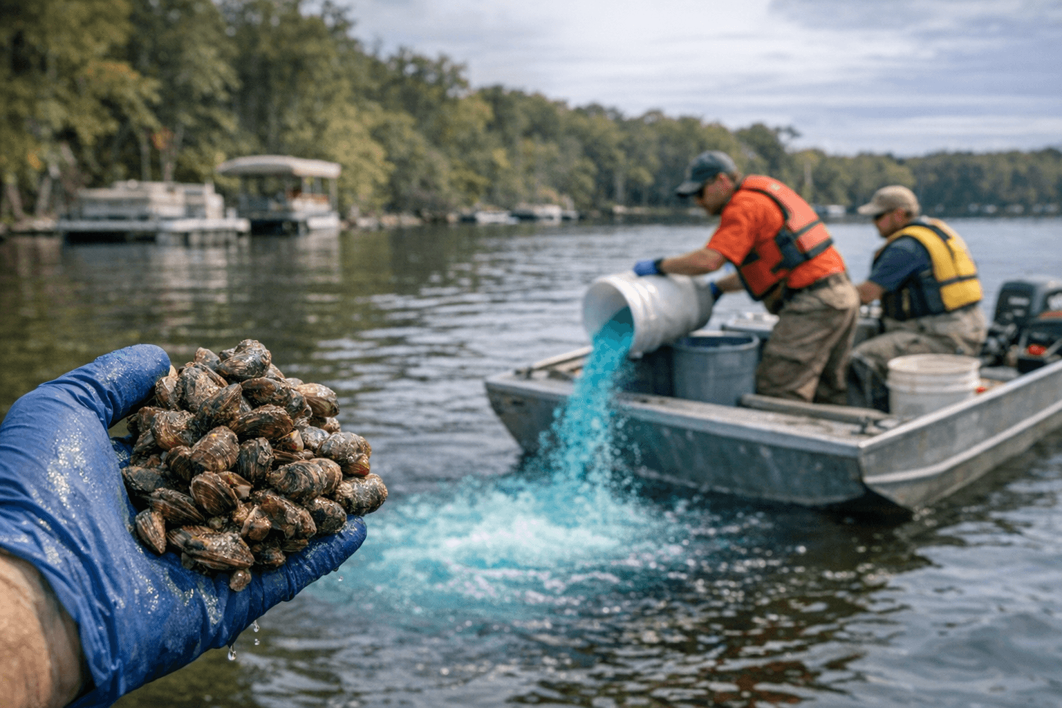 Zebra Mussels Confirmed in Lake Six; Anna Lake Treated