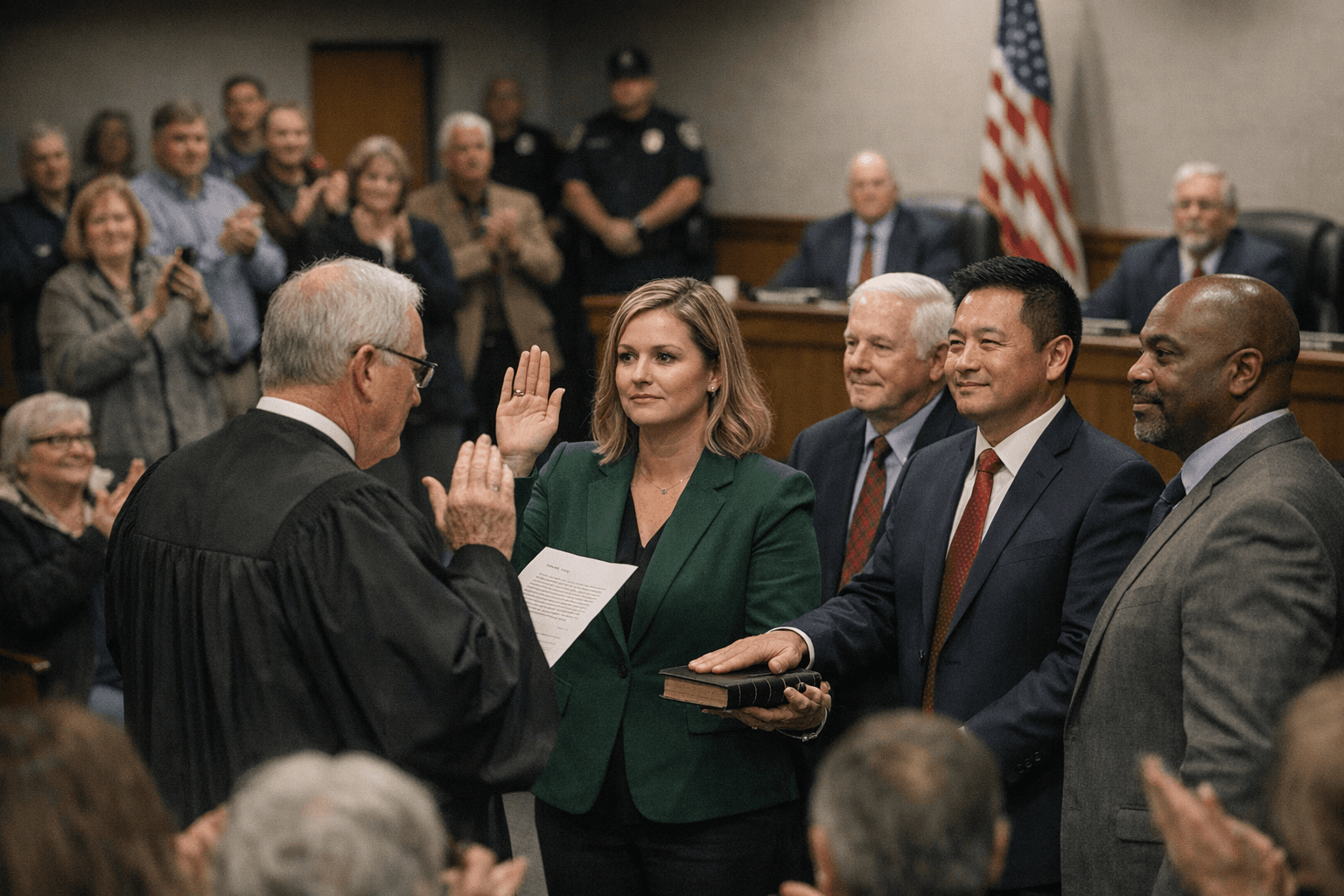 Graham Installs New Mayor and Council, Public Shows Strong Support