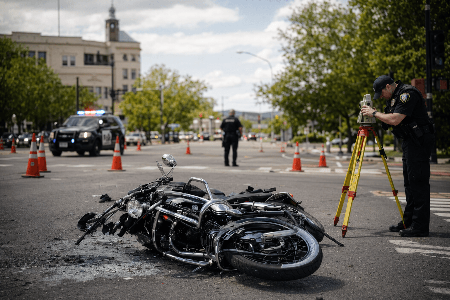 Springfield motorcyclist critically injured in crash at Main and 41st