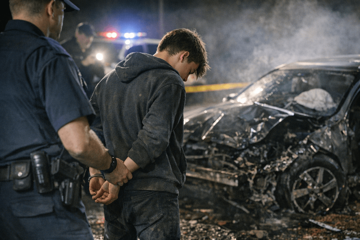 Juvenile Charged After Stolen Car Crash, Prior Referrals Revealed