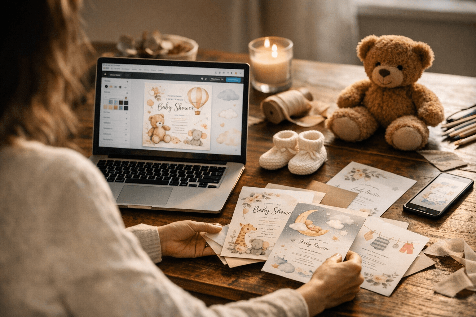 Canva and BasicInvite Offer Free, Customizable Cute Baby Shower Invitations