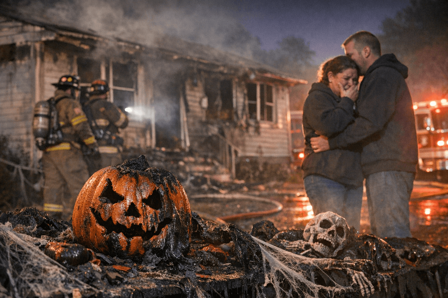 Candles Ignite Halloween Decorations, Fire Damages Jacksonville Home