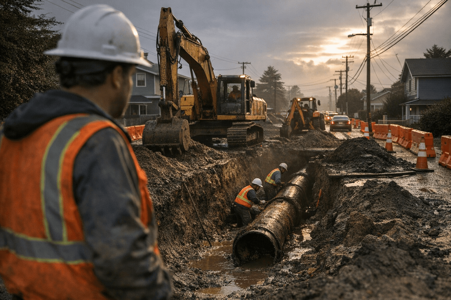 Arcata Waterline Replacement Delays Leave Neighborhoods Facing Extended Disruption