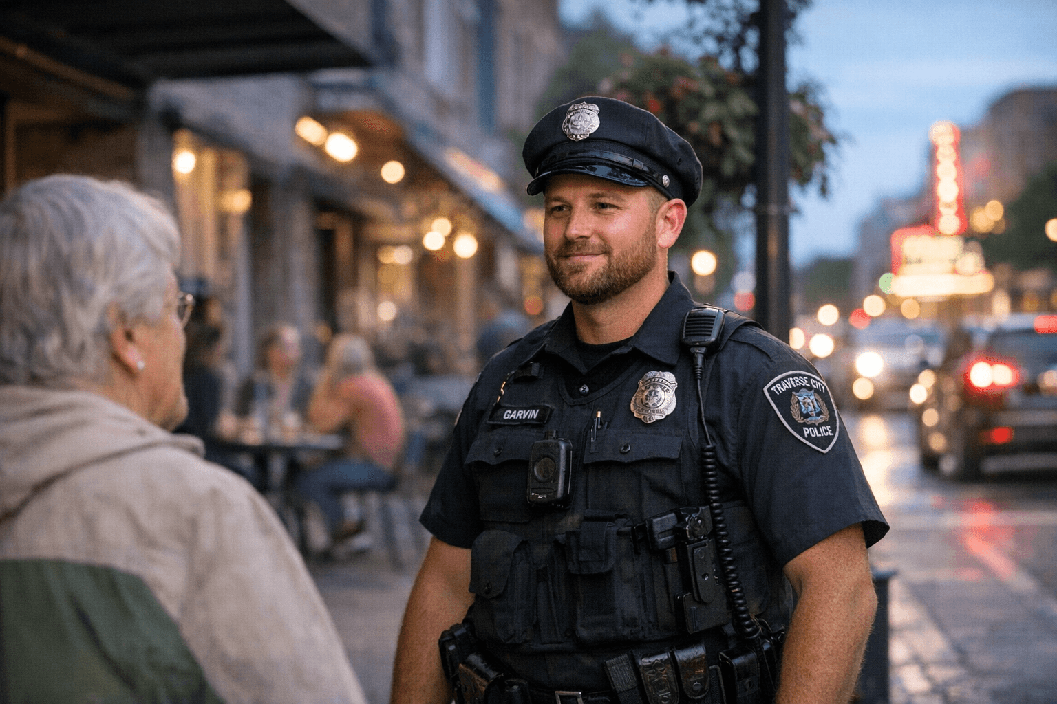 Traverse City Names Jared Garvin Downtown Community Police Officer