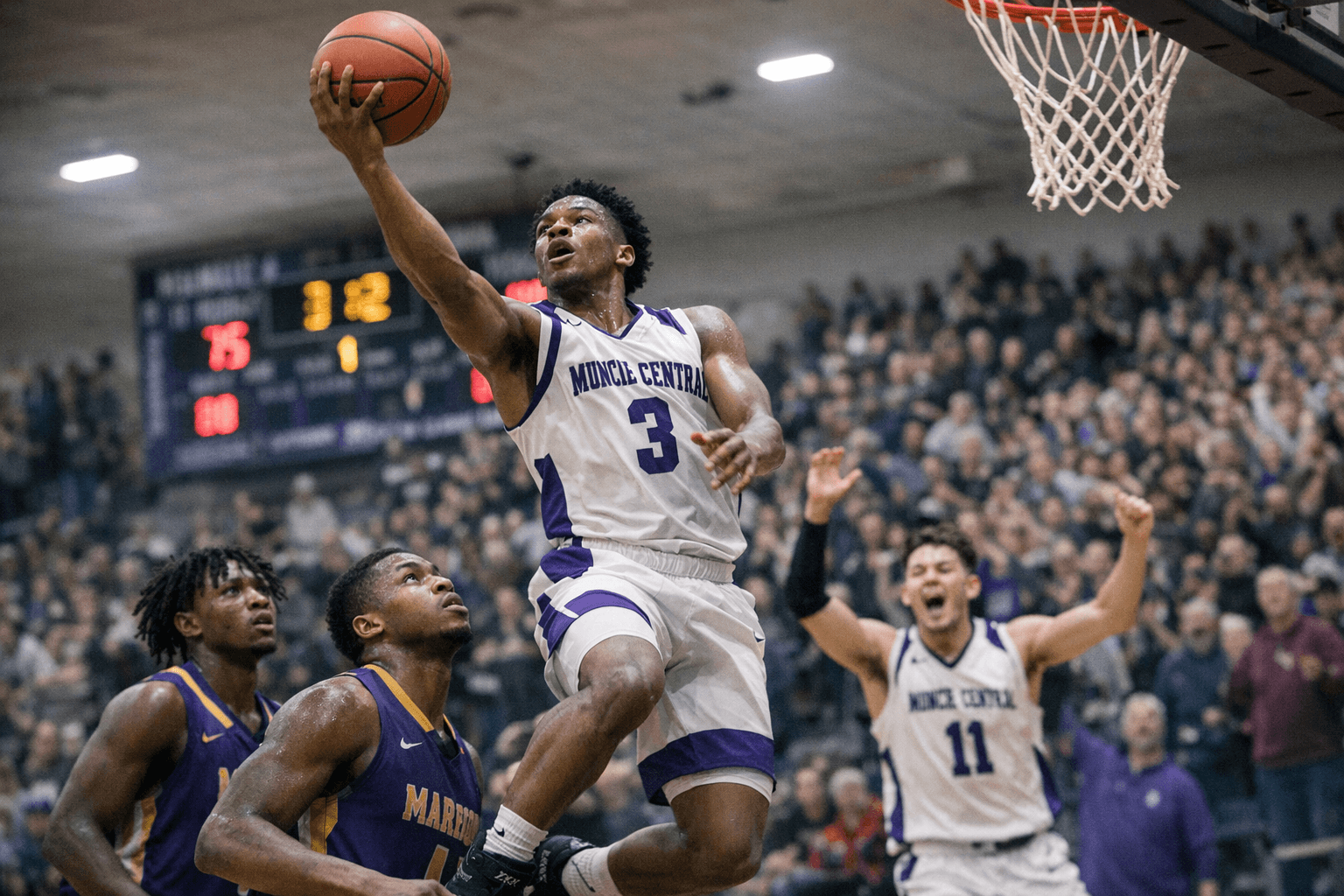 Muncie Central Cruises Past Marion 90-69 in Dominant Win