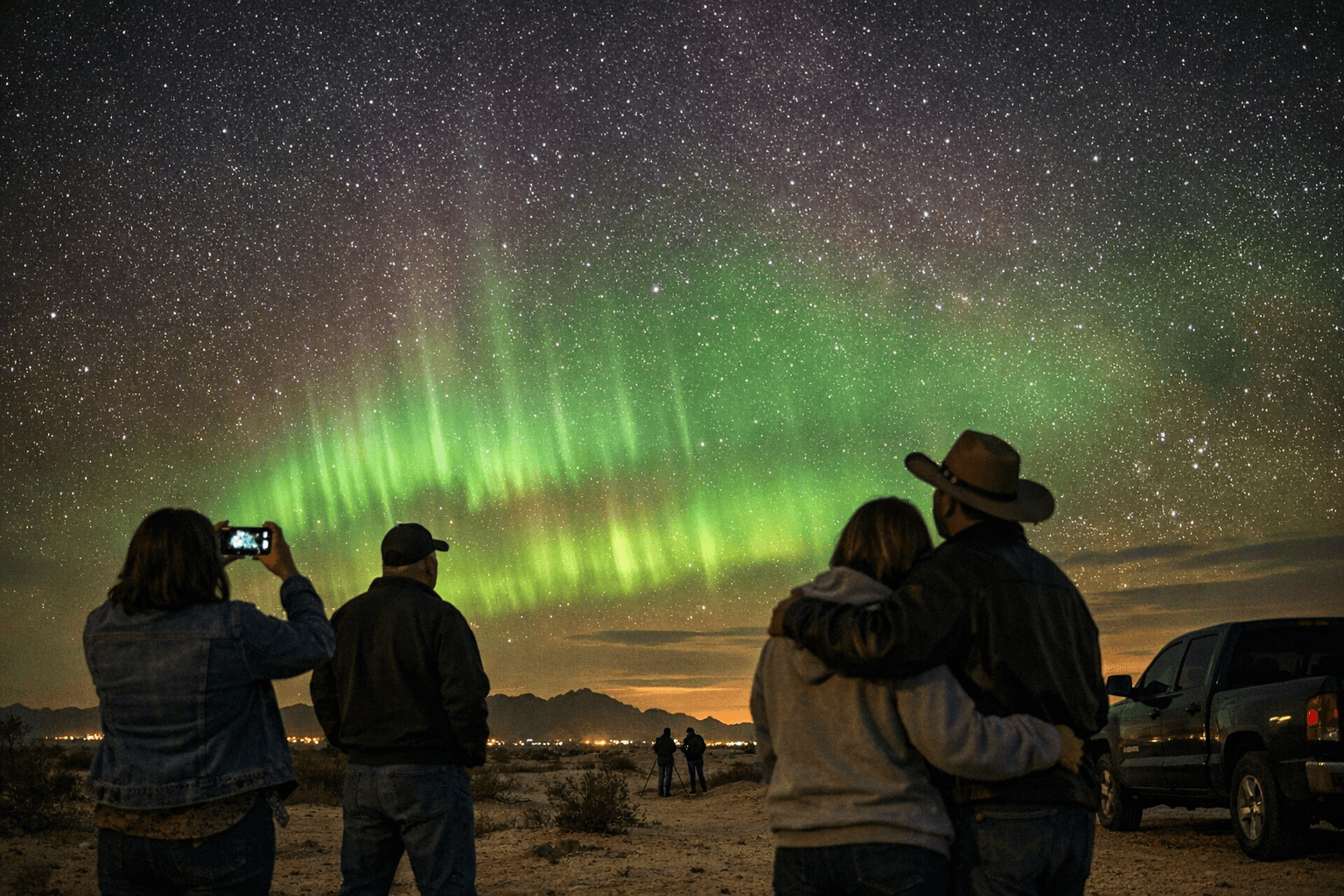 Aurora Lights Surprise Yuma Residents, Visible Across Imperial County
