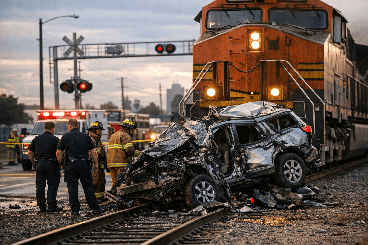 Train Collides With Vehicle in Fresno, Investigation Underway