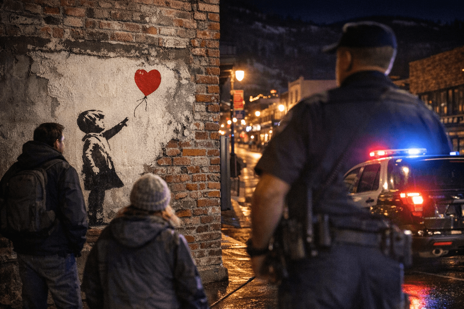 Resident Urges Police to Protect Banksy Artworks on Park City's Main Street