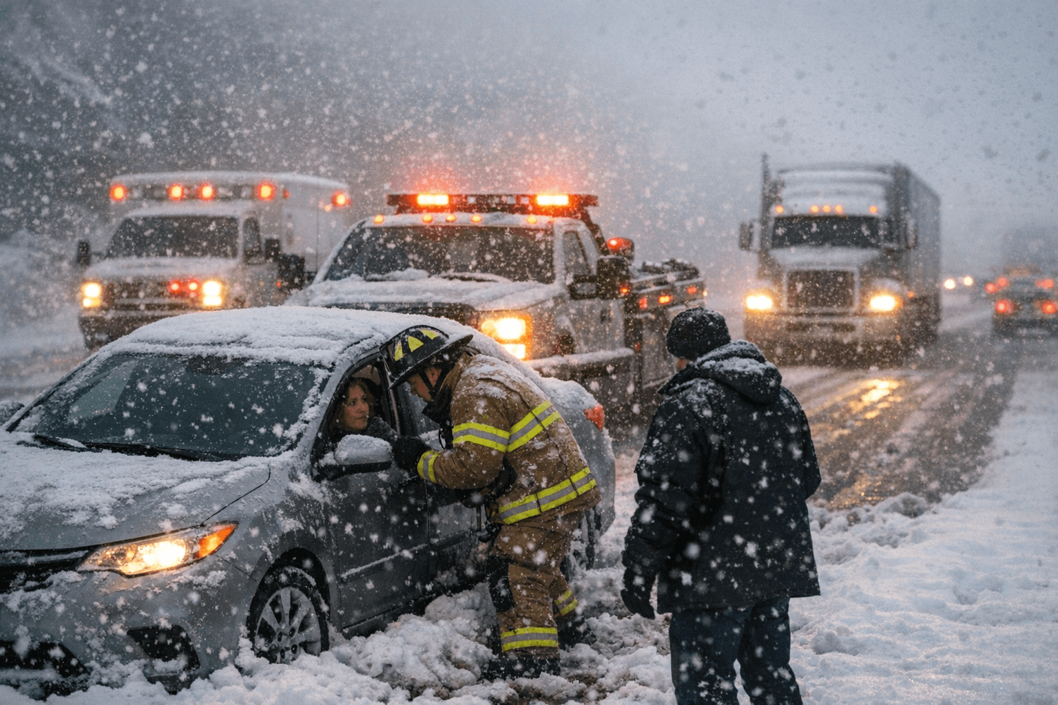 First Significant Snowfall of Season Brings Travel Disruptions, Local Impacts