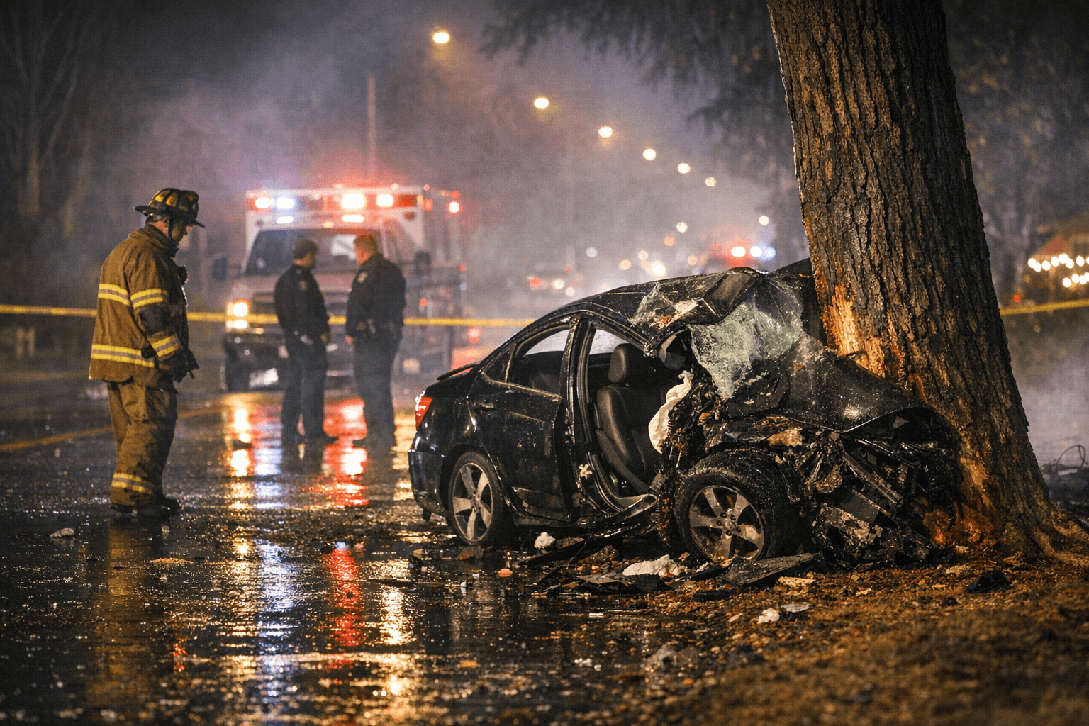 Early Morning Christmas Crash Kills Driver on Henderson Avenue